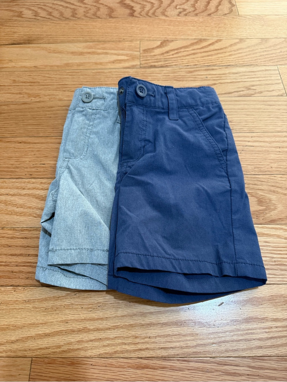 Kids Shorts - Navy and Light Gray